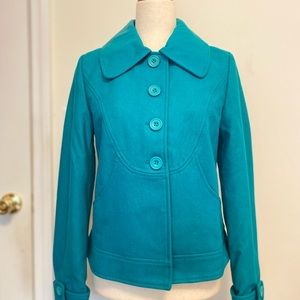 TULLE Green Peacoat Size M.